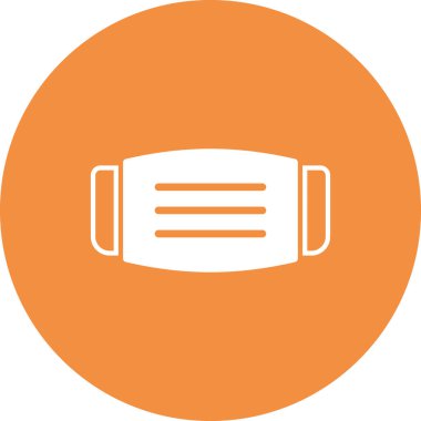 Tıbbi Maske modern simge vektör illüstrasyonu