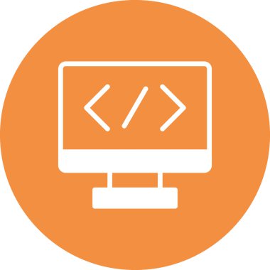 Modern simge vektör illüstrasyonu programlanıyor