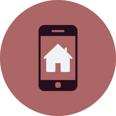 akıllı telefon, basit vektör illüstrasyon tasarımı