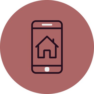 akıllı telefon, basit vektör illüstrasyon tasarımı