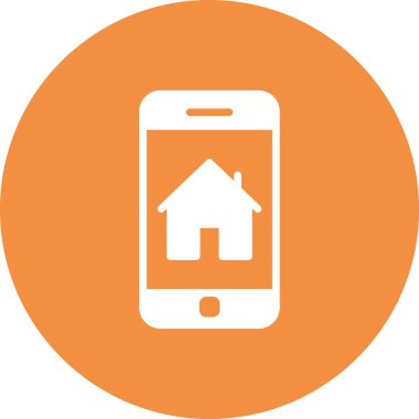 akıllı telefon, basit vektör illüstrasyon tasarımı