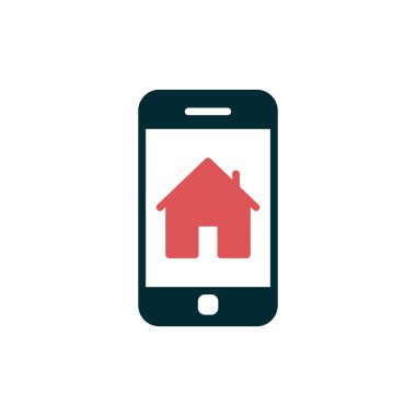 akıllı telefon, basit vektör illüstrasyon tasarımı