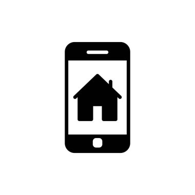 akıllı telefon, basit vektör illüstrasyon tasarımı