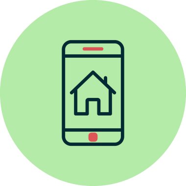 akıllı telefon, basit vektör illüstrasyon tasarımı