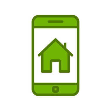 akıllı telefon, basit vektör illüstrasyon tasarımı