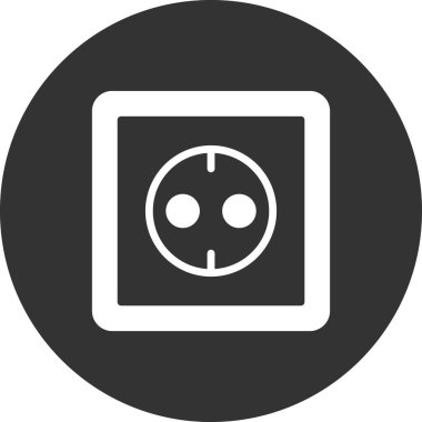 Soket modern simge vektör illüstrasyonu