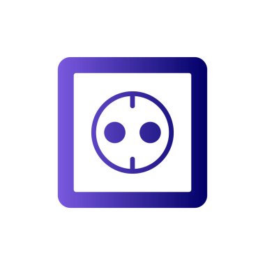 Soket modern simge vektör illüstrasyonu