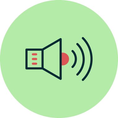 Hoparlör simgesinin gösterimi 