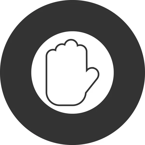 Hand Pictogram Vector Illustratie Ontwerp — Stockvector