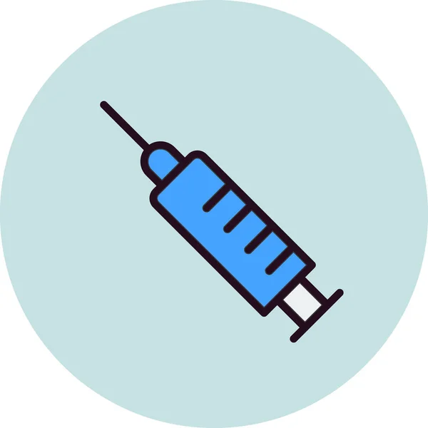 Syringe Vector Icon Modern Simple Illustration — 스톡 벡터
