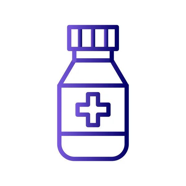 Medizinflasche Einfaches Design — Stockvektor