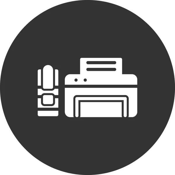 Printer Web Icon Simple Illustration — 스톡 벡터