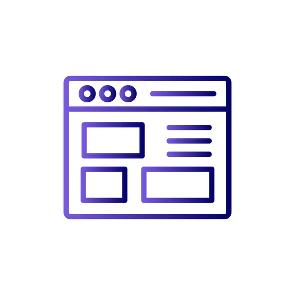 Simple Web Interface Icon Vector Illustration — Stockvektor