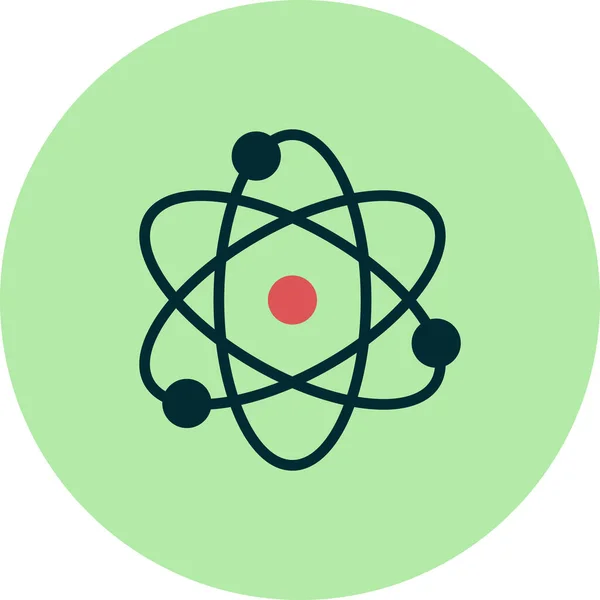 Atom Web Icon Vektor Illustration — Stockvektor