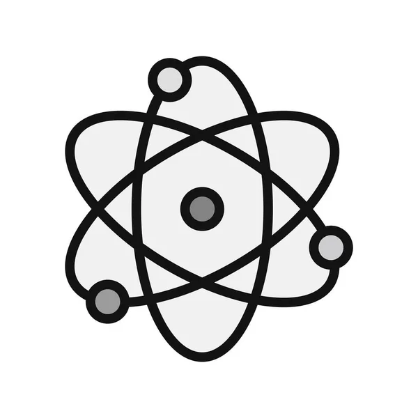Atom Web Ikon Vektor Illusztráció — Stock Vector