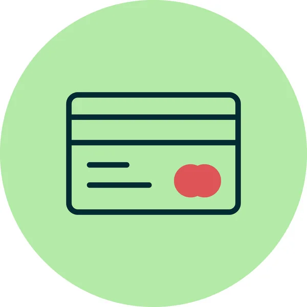 クレジットカードのアイコンベクトルイラスト — ストックベクタ