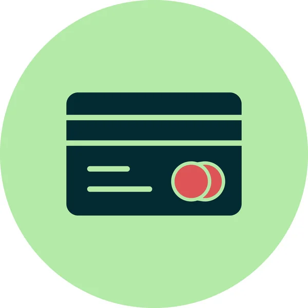 クレジットカードのアイコンベクトルイラスト — ストックベクタ