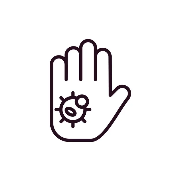 Vektor Symbol Für Den Persönlichen Und Kommerziellen Gebrauch Schmutzige Hand — Stockvektor