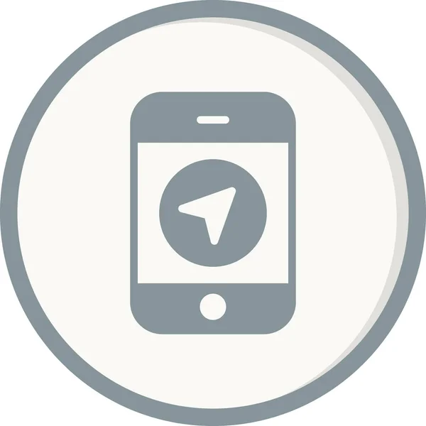 Icône Téléphone Portable Isolé Sur Fond Blanc Pour Votre Conception — Image vectorielle