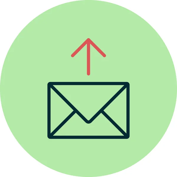 Ícone Mail Design Ilustração Vetorial — Vetor de Stock