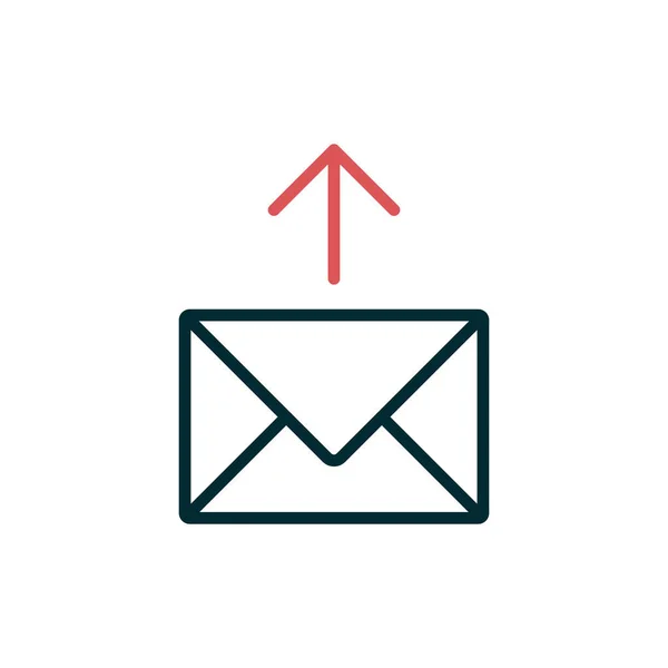 Email Icon Vector Illustration Design — Vetor de Stock