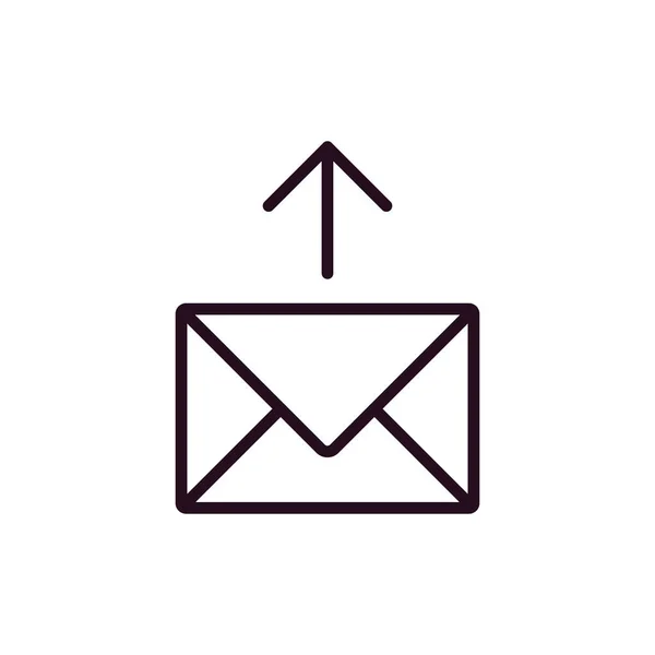 Email Icon Vector Illustration Design — Vettoriale Stock