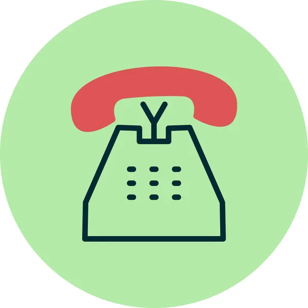 Telephone Icon Vector Illustration Design —  Vetores de Stock