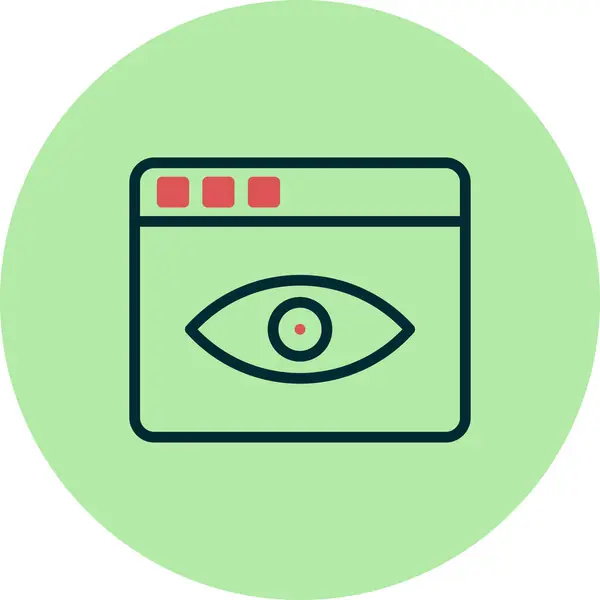 Simple Web Interface Icon Vector Illustration — Stok Vektör