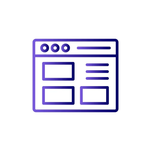 Simple Web Interface Icon Vector Illustration — Stockvektor