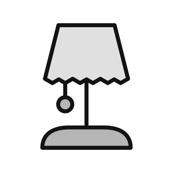 Lampe Bureau Illustration Vectorielle Icône Moderne — Image vectorielle