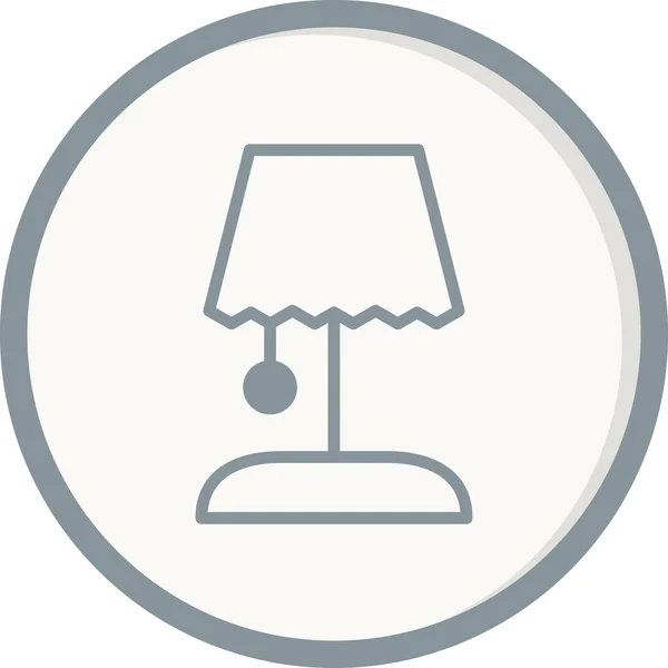 Schreibtischlampe Moderne Icon Vektor Illustration — Stockvektor