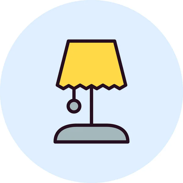 Lámpara Escritorio Icono Moderno Vector Ilustración — Vector de stock
