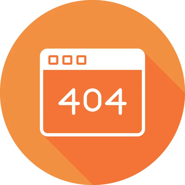 Errore 404 Icona Moderna Illustrazione Vettoriale — Vettoriale Stock