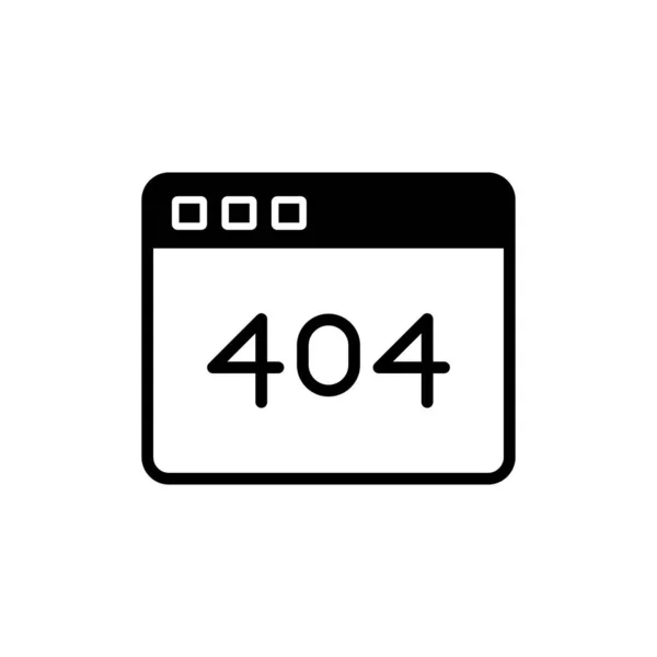 Erro 404 Ilustração Moderna Vetor Ícone — Vetor de Stock