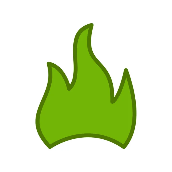 Flame Modern Icon Vector Illustration — Image vectorielle