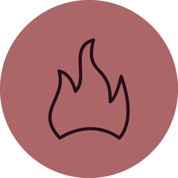 Flame Modern Icon Vector Illustration — Stockvector