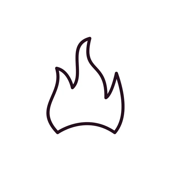 Flame Modern Icon Vector Illustration — Stockový vektor