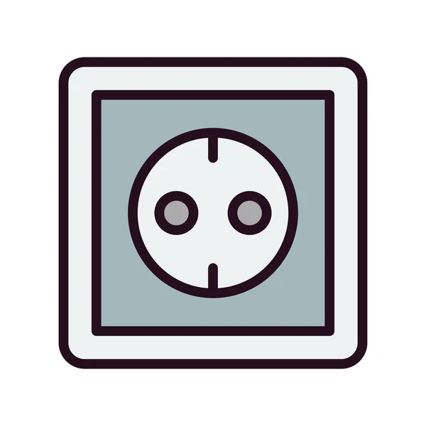 Socket Modern Icon Vector Illustration — Stockvektor