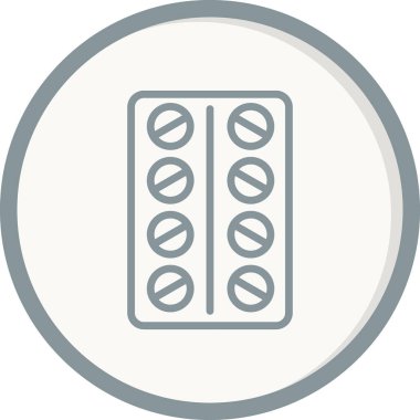 Tabletler simge vektör illüstrasyonu