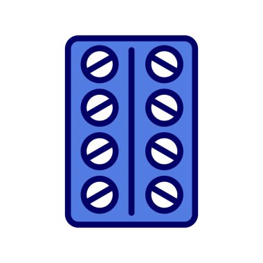 Tabletler simge vektör illüstrasyonu