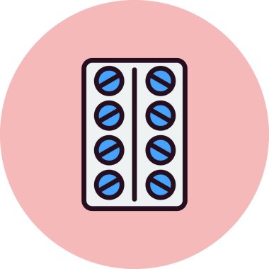 Tabletler simge vektör illüstrasyonu