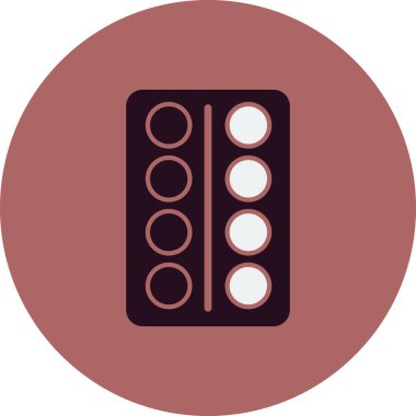 Tabletler simge vektör illüstrasyonu