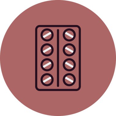 Tabletler simge vektör illüstrasyonu