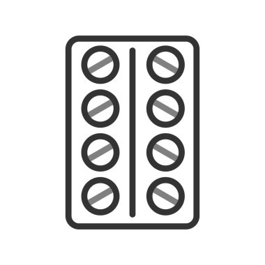 Tabletler simge vektör illüstrasyonu