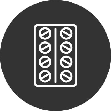 Tabletler simge vektör illüstrasyonu