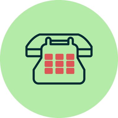 Telefon simgesi, vektör illüstrasyon tasarımı