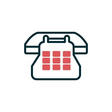 Telefon simgesi, vektör illüstrasyon tasarımı