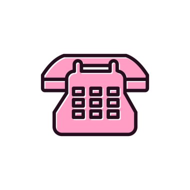 Telefon simgesi, vektör illüstrasyon tasarımı