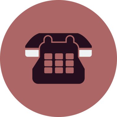 Telefon simgesi, vektör illüstrasyon tasarımı