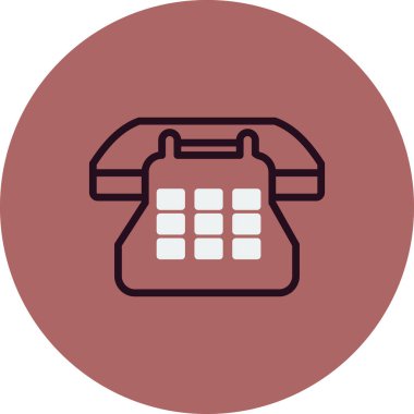 Telefon simgesi, vektör illüstrasyon tasarımı